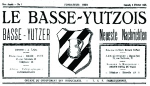 Extrait du journal "Le Basse-Yutzois" du 6 février 1926. Sopuce : Berthilde Ludwig.