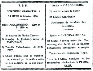 Extraits du journal "Le Basse-Yutzois" du 6 février 1926