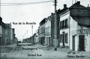 Rue de la Moselle vue de la Grand’Rue.